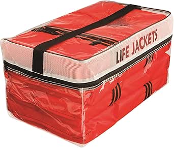 Absolute Outdoor Kent Clear Storage Bag with Type II Life Jackets