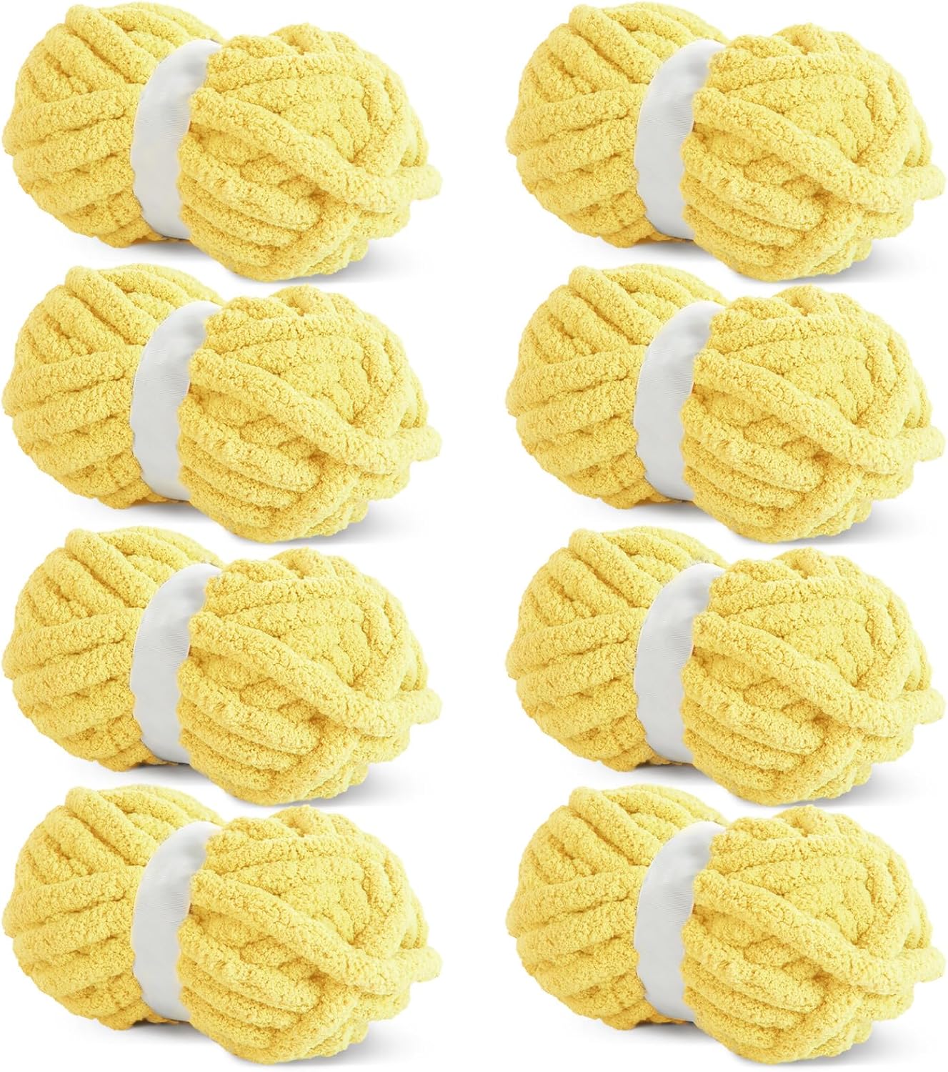 HOMBYS Buttercup Chunky Chenille Yarn for Cozy Knitting Projects