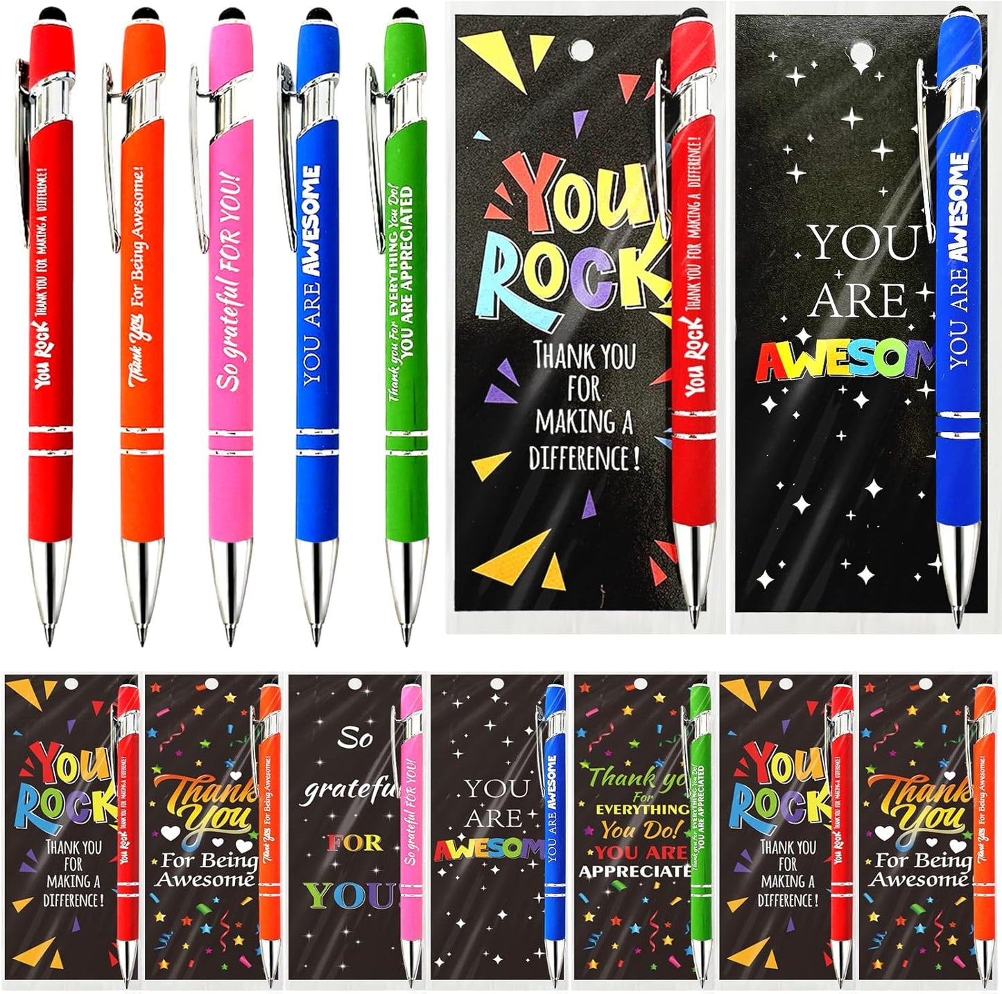 60 Sets Employee Appreciation Gifts with Pens and Bookmarks