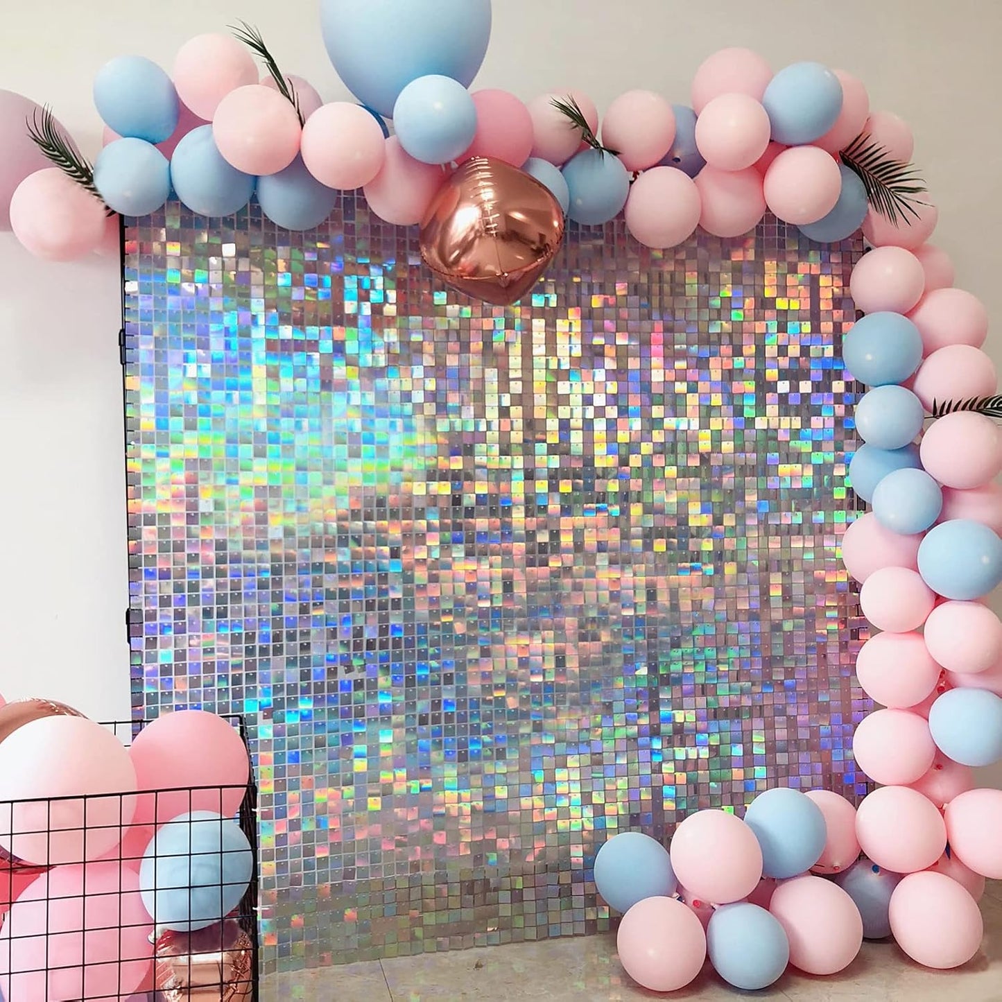 Realife Shimmer Wall Backdrop with 24 Iridescent Sequin Panels