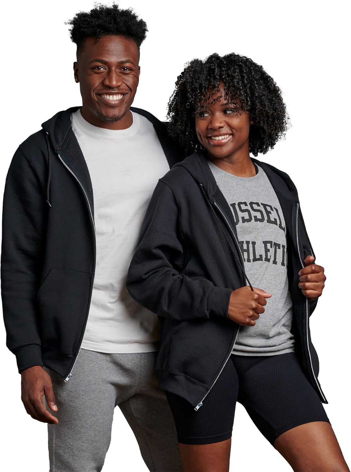 Moisture-Wicking Fleece Hoodie in Relaxed Fit