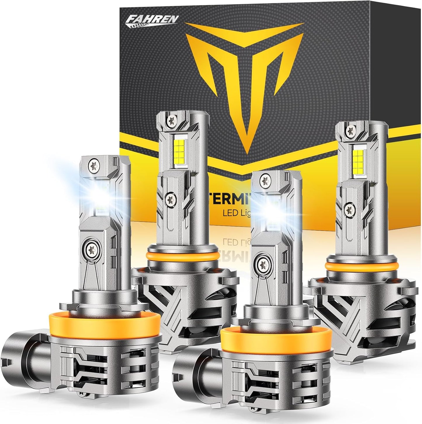 FAHREN H11 9005 Light Bulbs Combo - 10X Brightness & Longevity