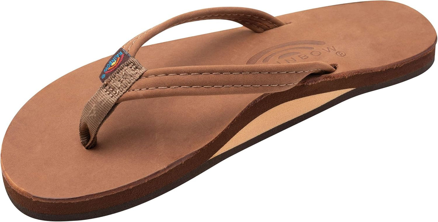 Rainbow Sandals Women's Single Layer Leather Narrow Strap Sandal