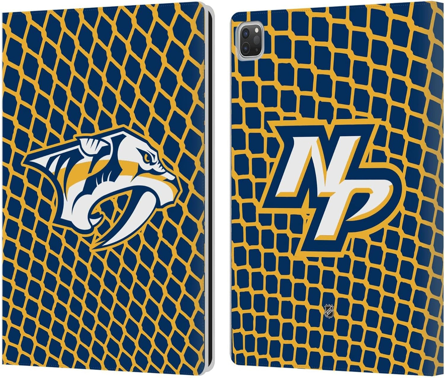 NHL Net Pattern Leather Wallet Case for Apple iPad Pro 13 M4 2024