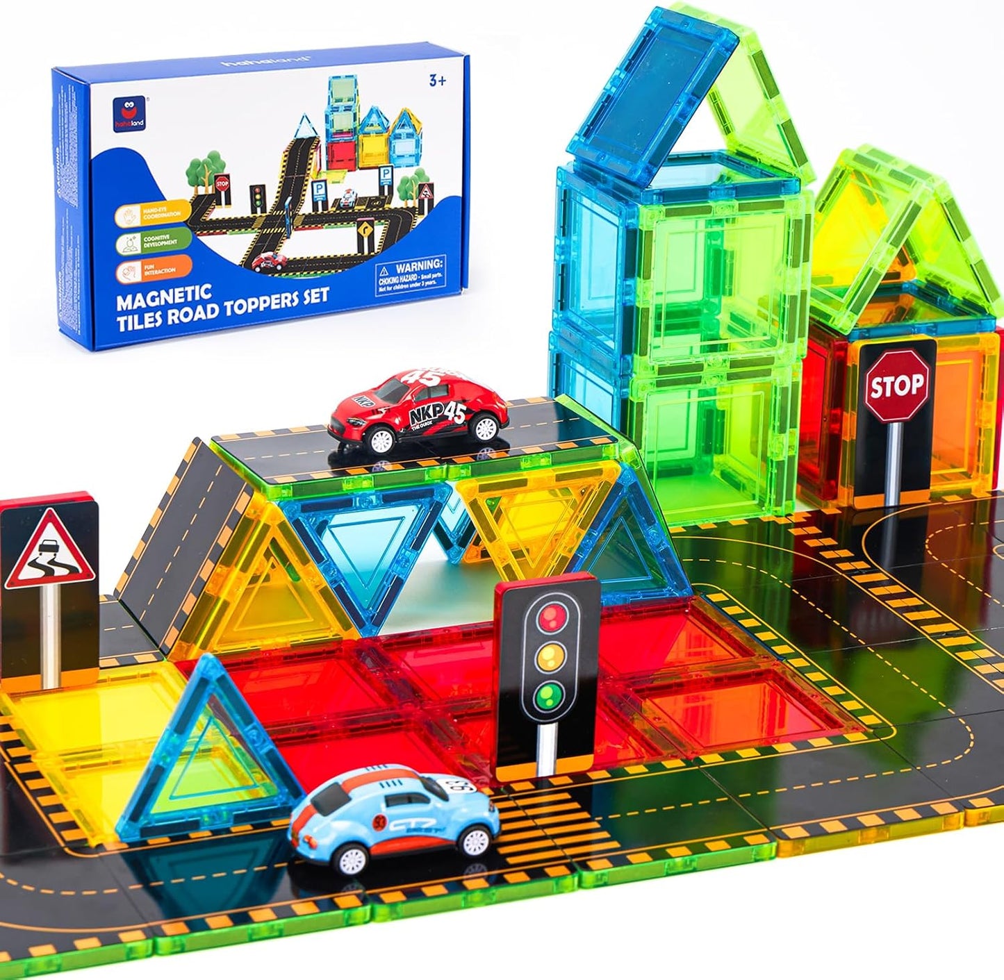Interactive Magnetic Road Set for Montessori Learning
