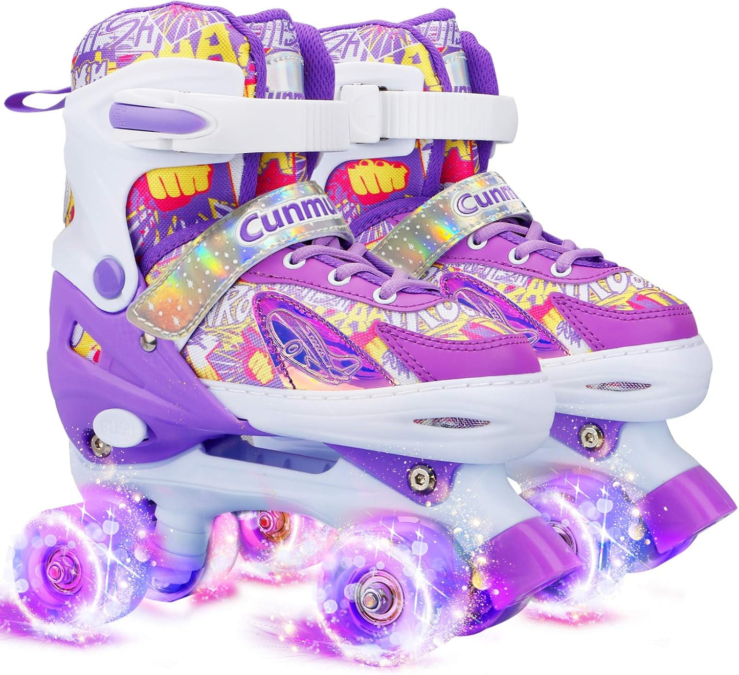 Kids Roller Skates with Light Up Wheels for Girls and Boys