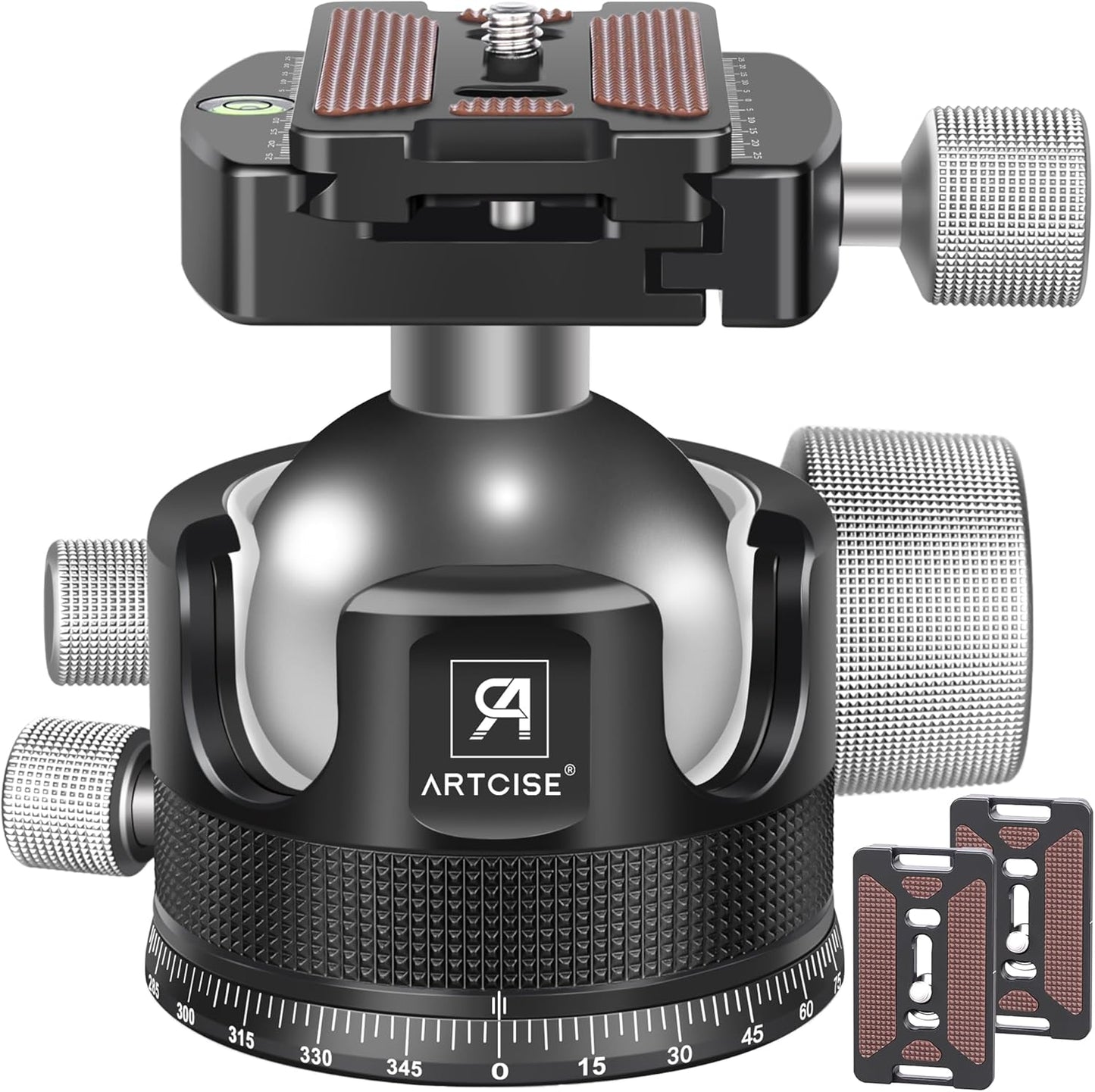 55mm Low Profile Ball Head Tripod Head for Heavy Duty Use