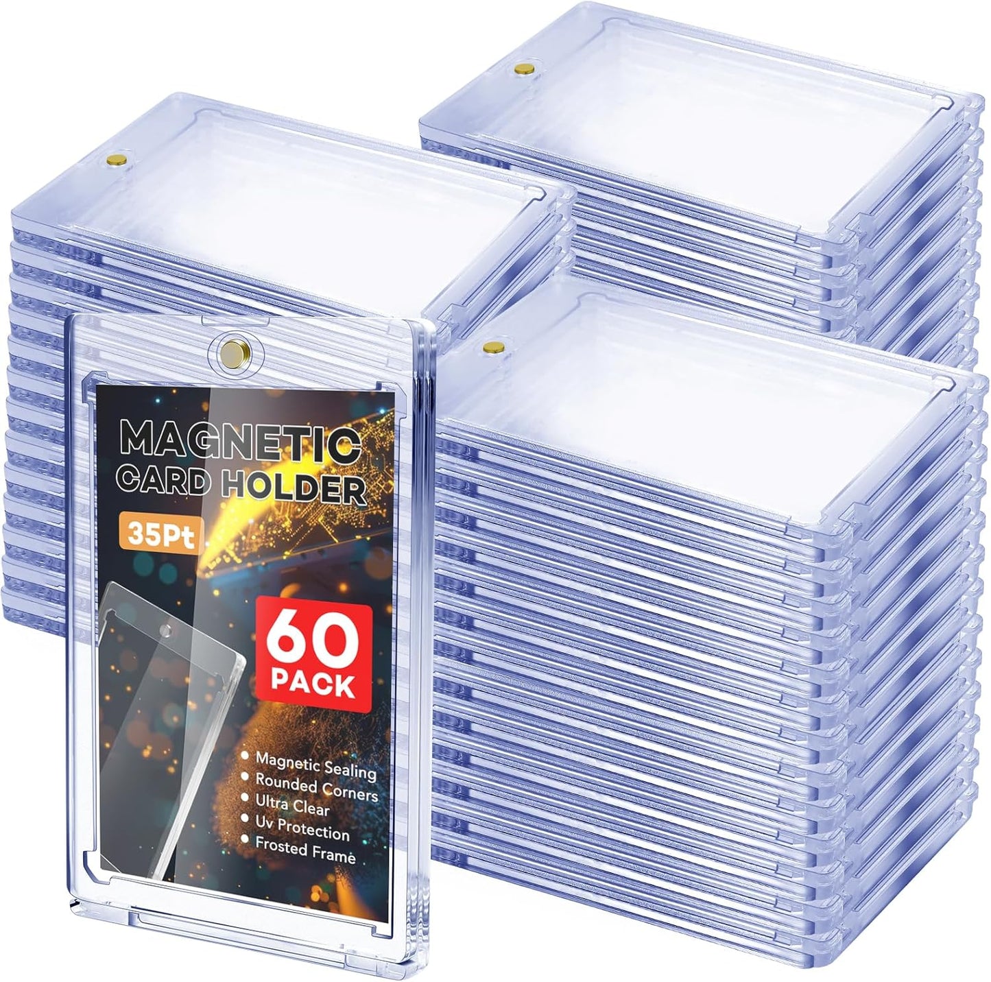 60 PCS Magnetic Card Holder for Baseball Cards and More