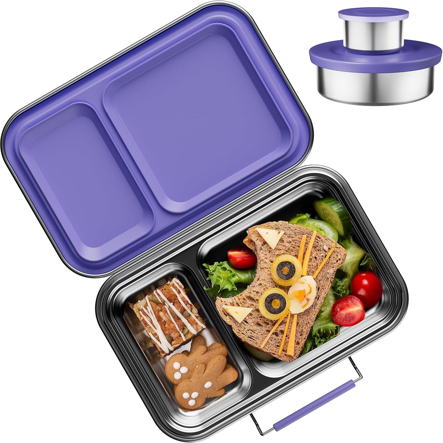 Stainless Steel Lunch Box for Kids, Leak Proof Bento Box