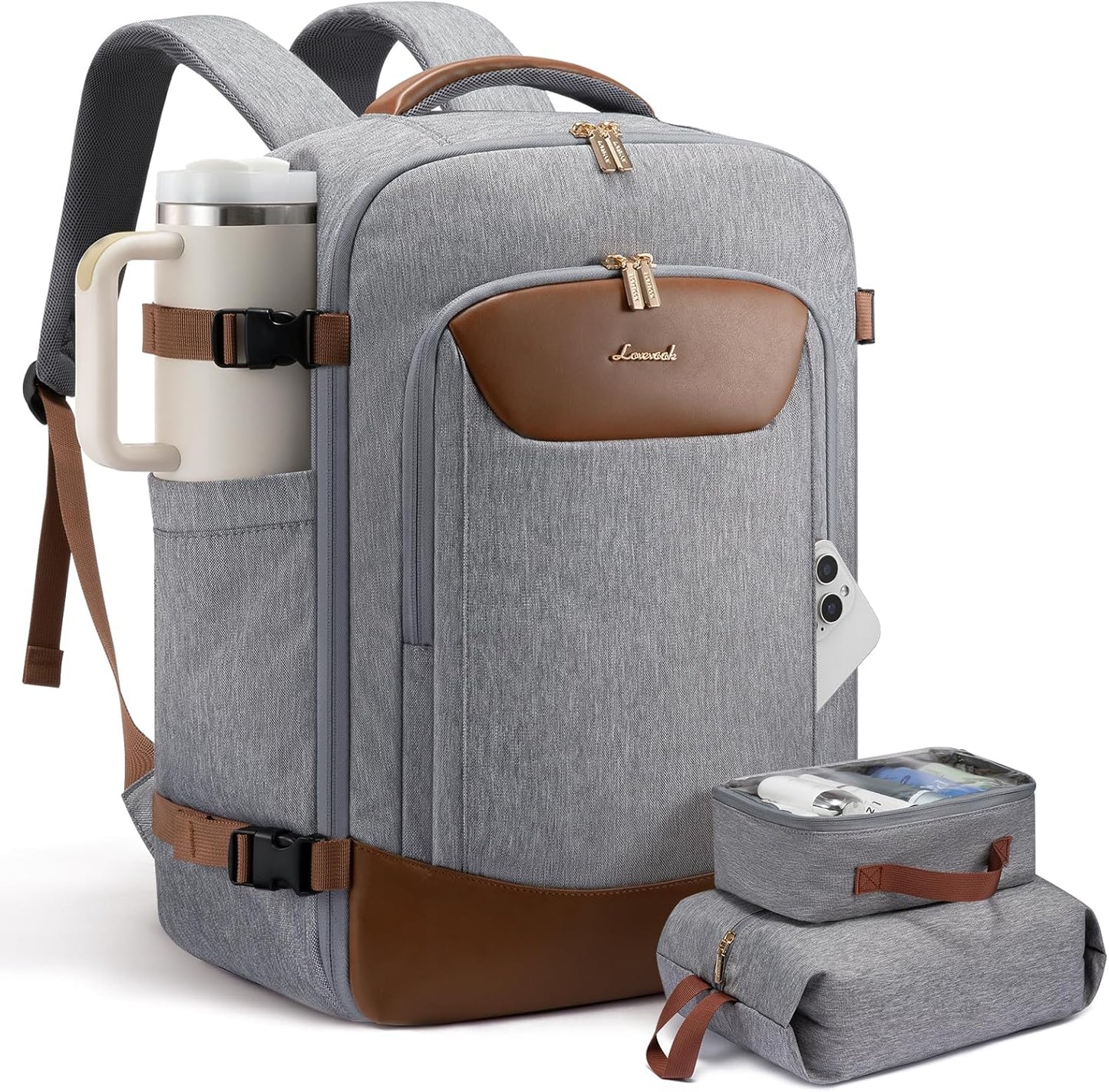 LOVEVOOK 40L Travel Backpack for Women Men - Airline Approved