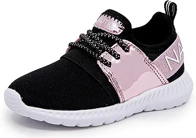 Nautica Kids Girls Metallic Fashion Sneaker for Active Play