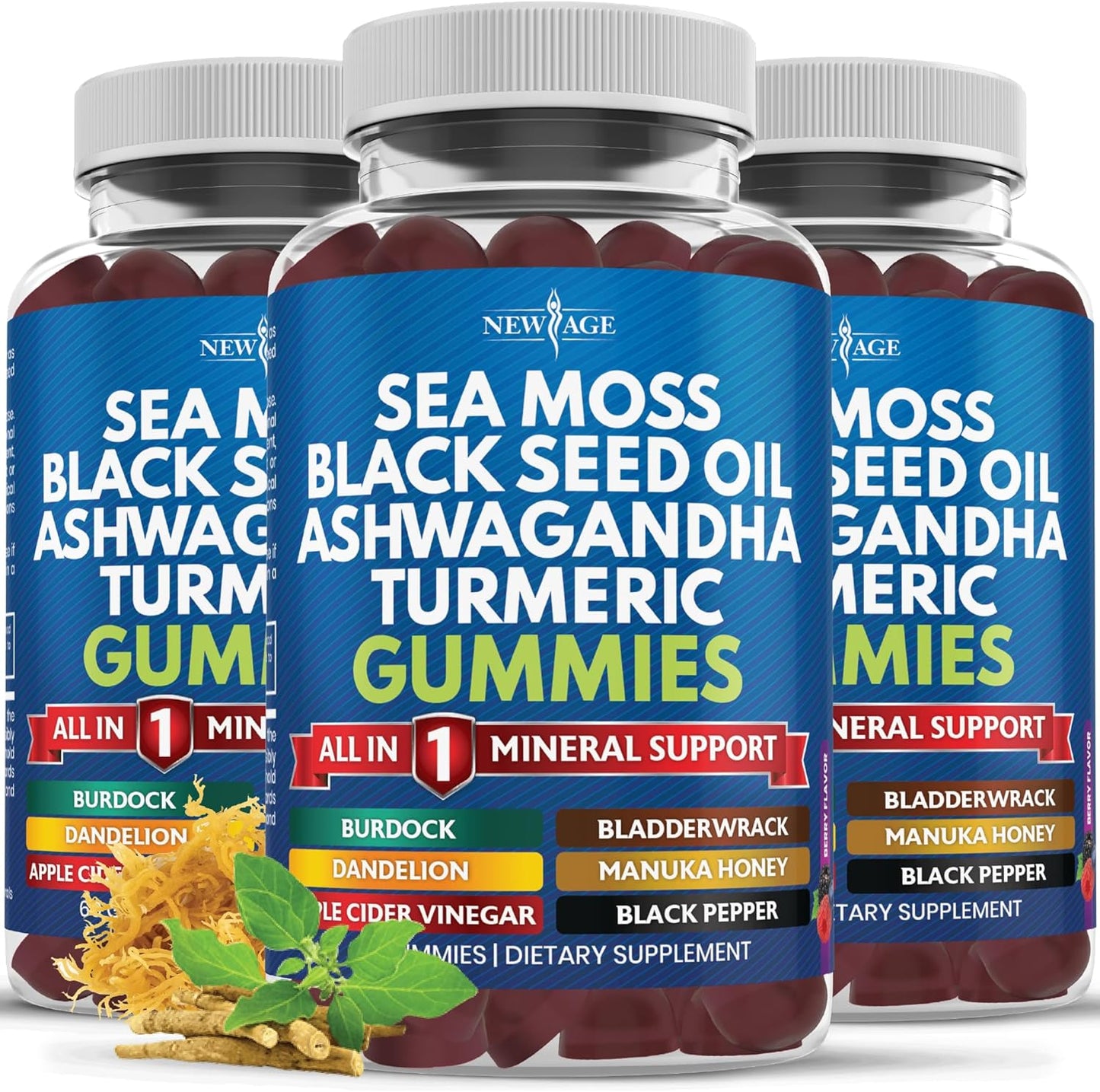 Sea Moss Gummies with Black Seed and Ashwagandha for Wellness