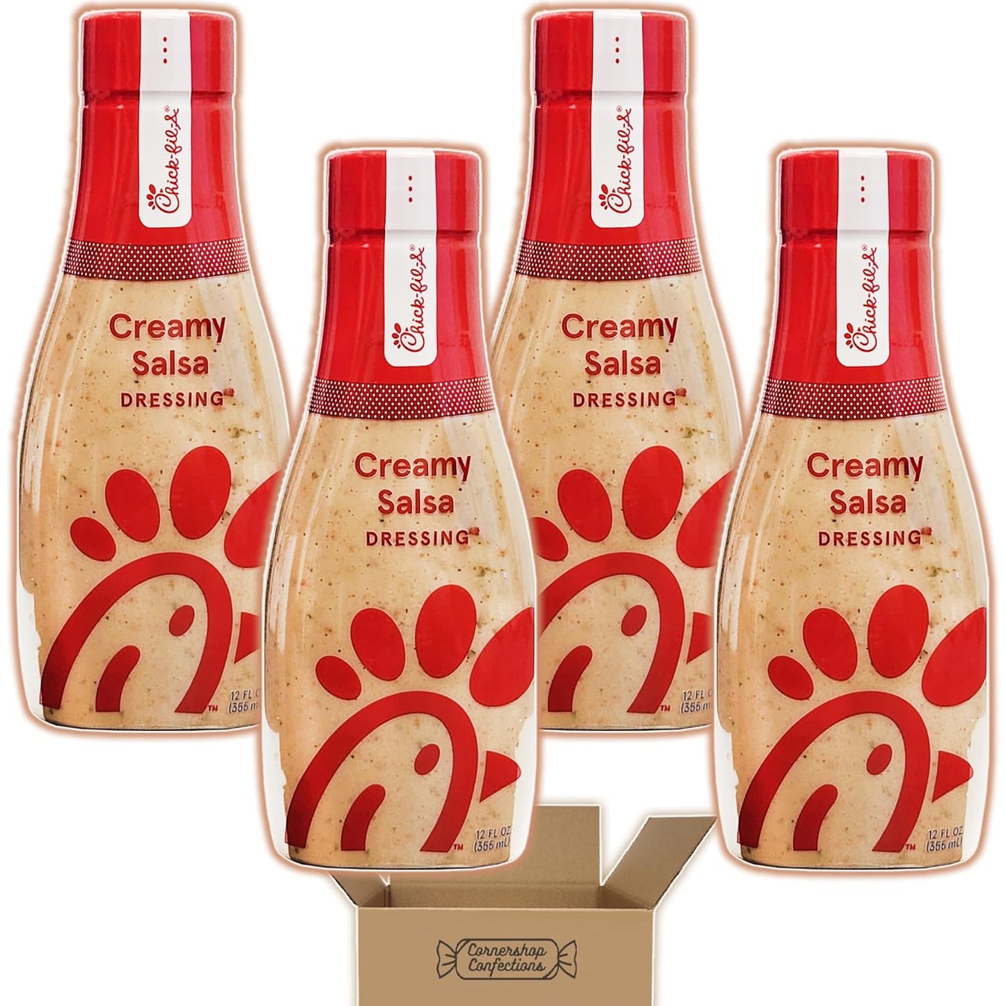 Chick Fil A Creamy Salsa Dressing Bundle - 4 Bottles of Flavor