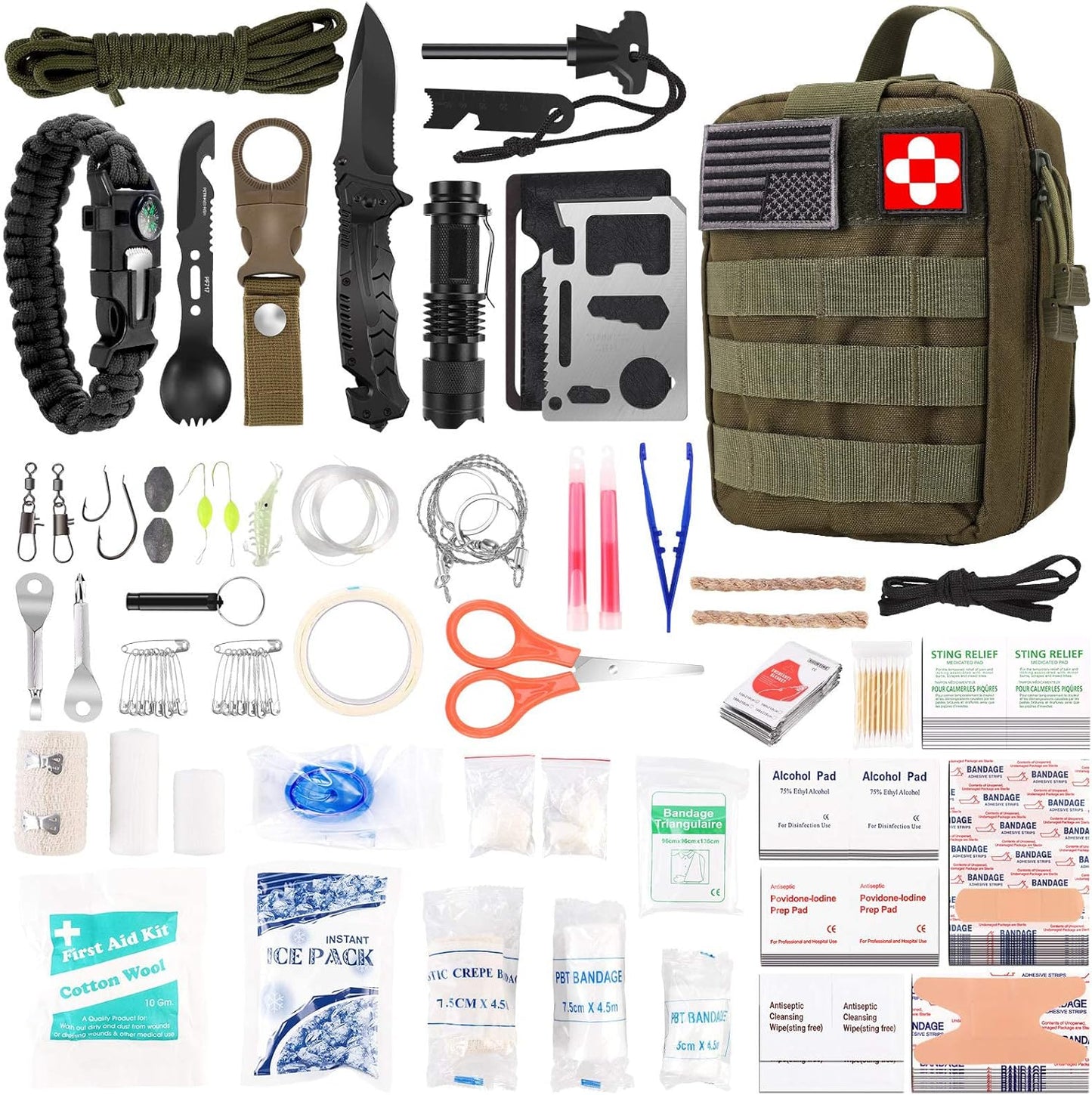 Professional 216-Pc First Aid Kit for Emergency Adventures