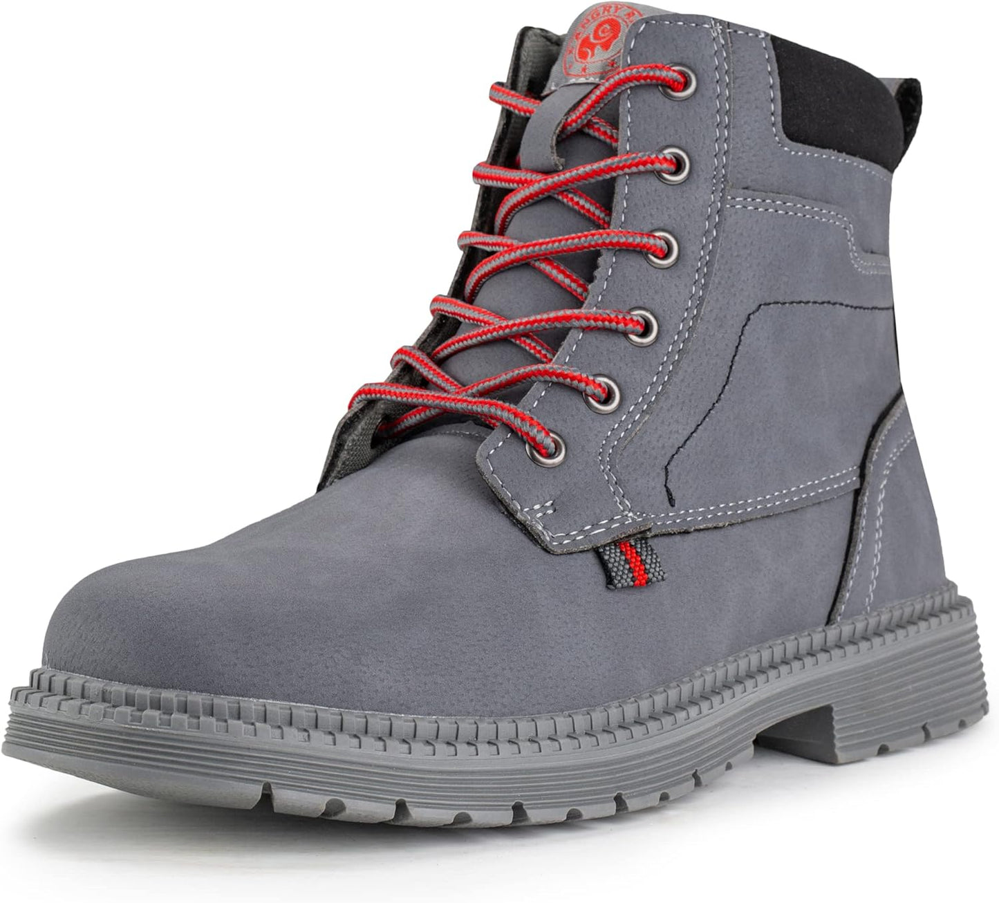 ANGRYRAM Steel Toe Boots for Men - Comfortable Waterproof Work Boots