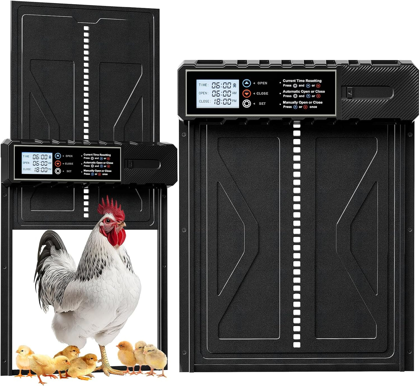 Extra Large Automatic Chicken Coop Door with Timer & Control