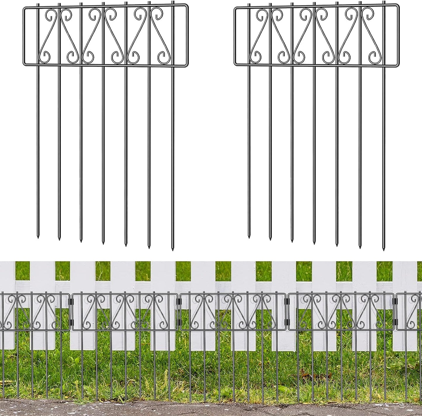 25 Pack Animal Barrier Fence for Dogs and Small Animals