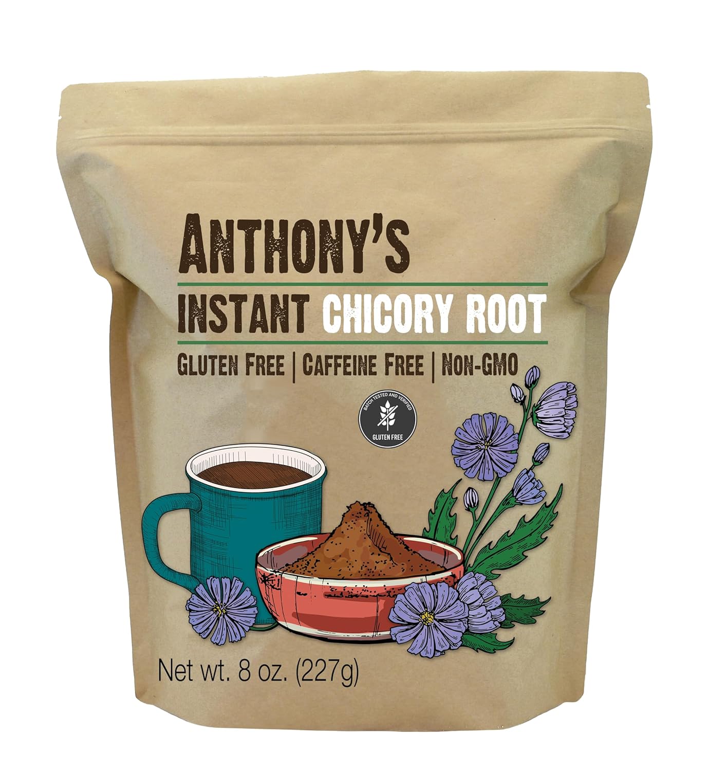 Anthony's Instant Chicory Root - Coffee Alternative