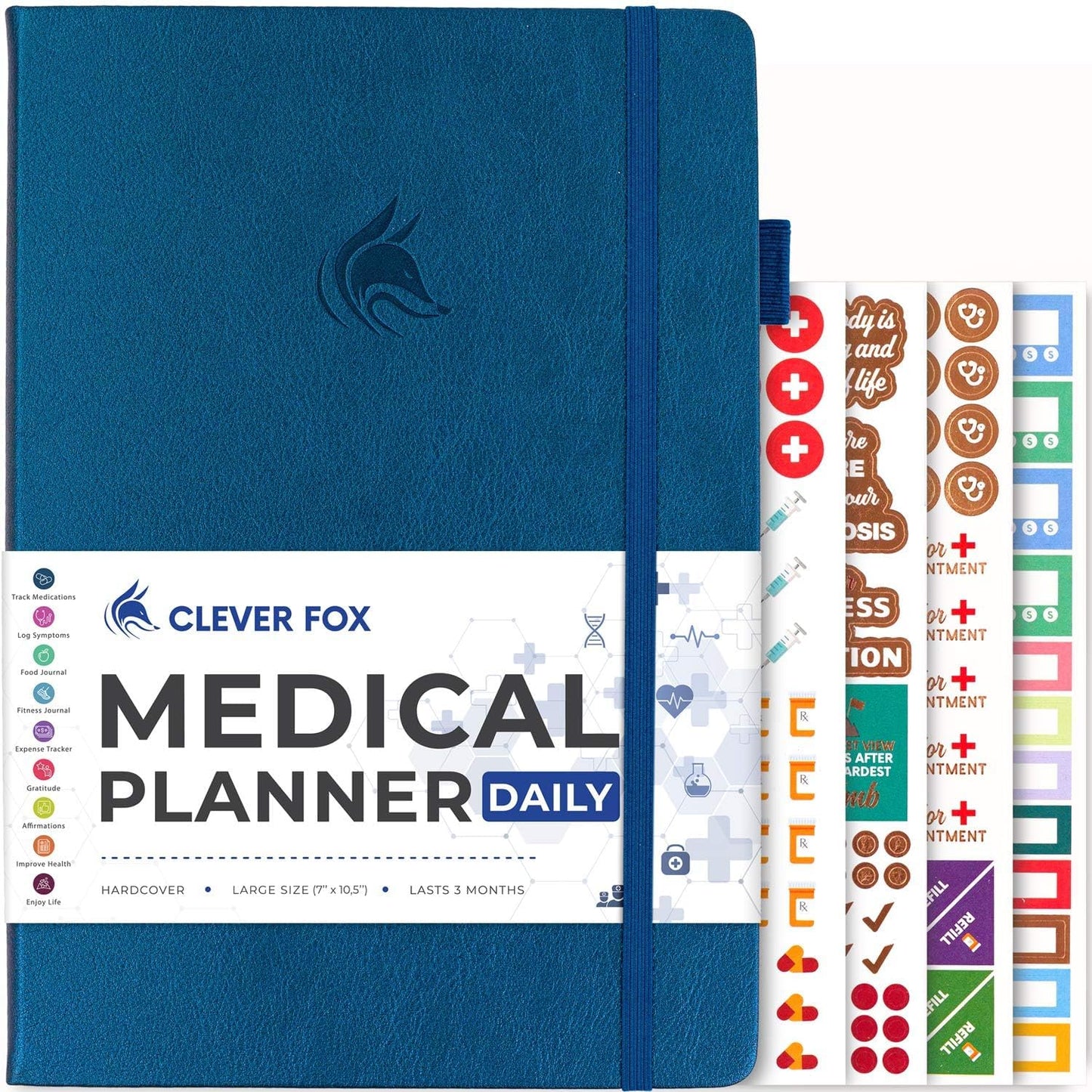 Clever Fox Medical Planner Daily Health Diary for Wellness