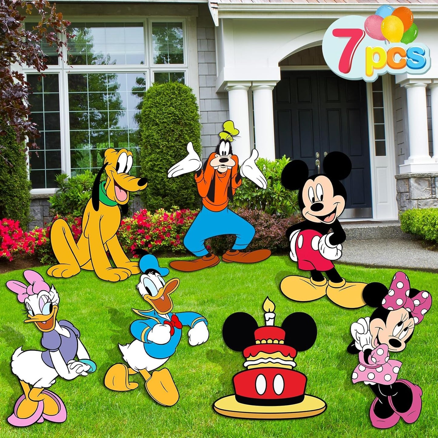 Mickey Mouse Yard Signs Set - Outdoor Party Decor