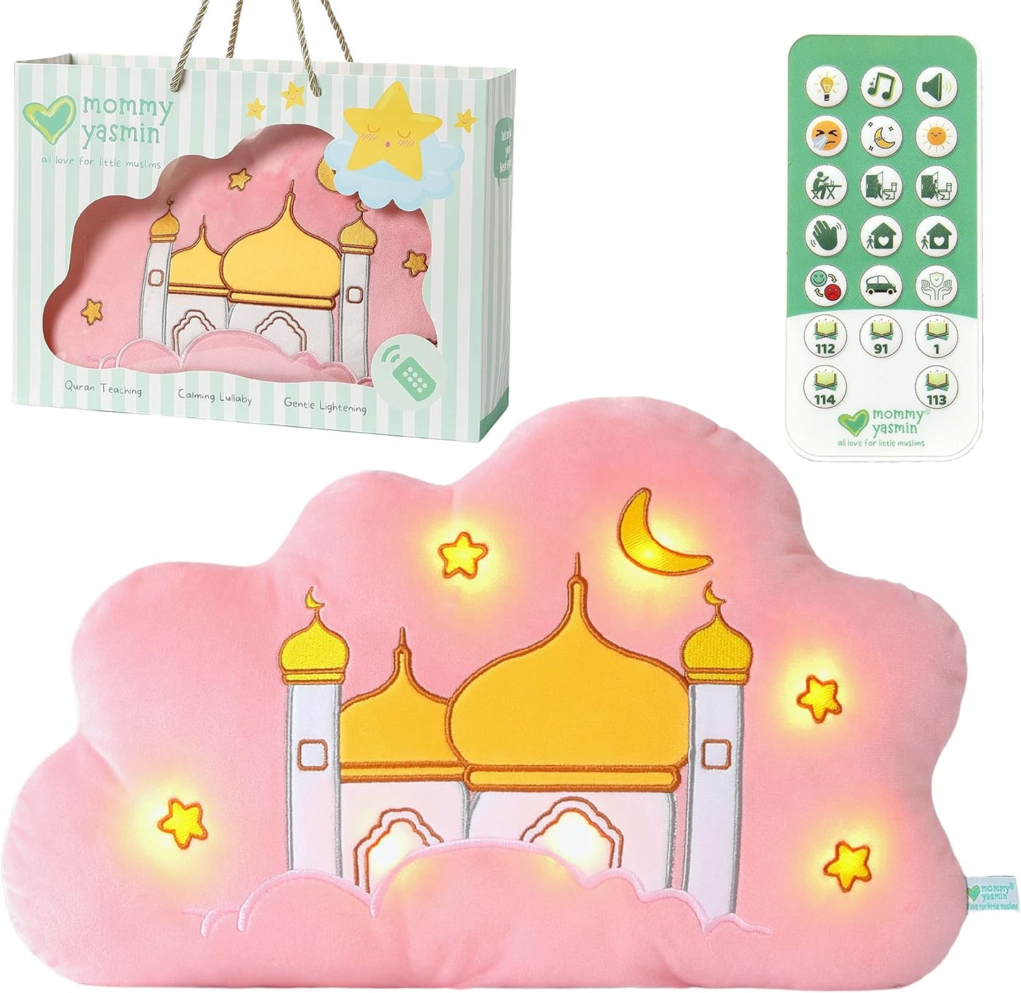 Soothe & Glow Talking Cloud - Interactive Islamic Toy for Kids