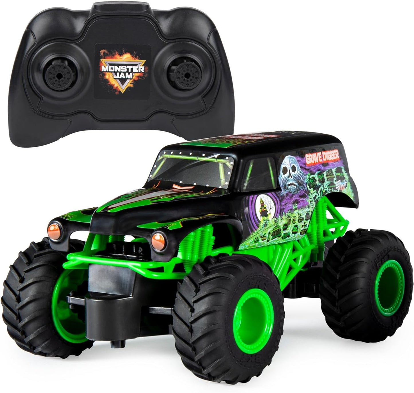 Official Grave Digger RC Monster Truck - 1:24 Scale Spin Master Toy