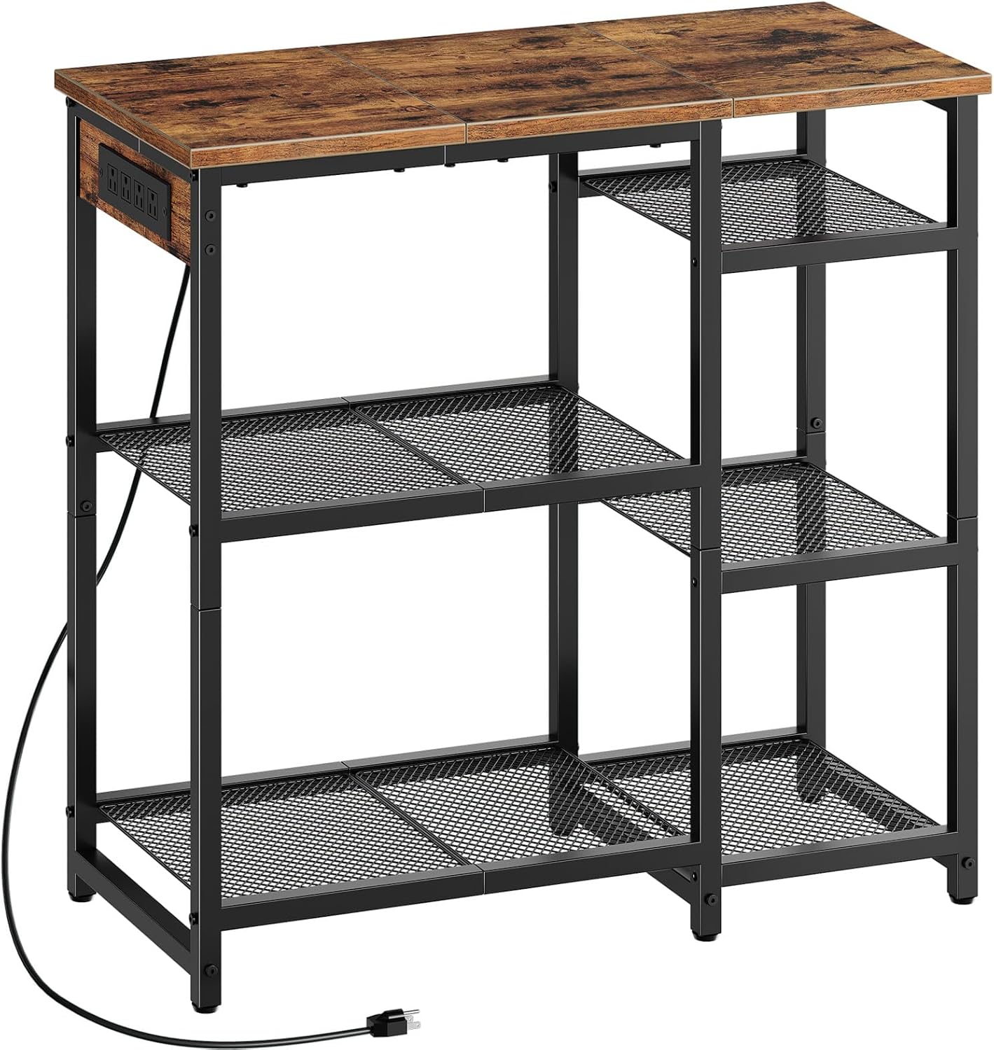 HOOBRO 4-Tier Baker's Rack with Charging Station