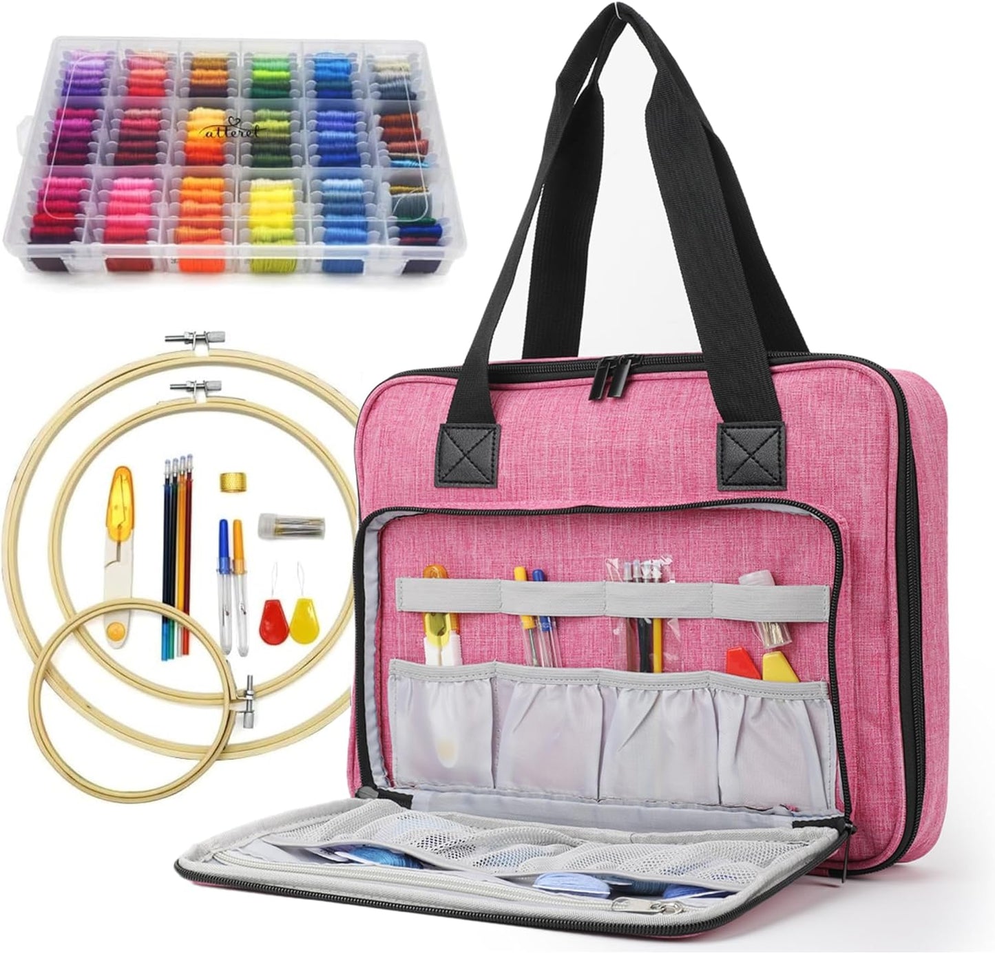 ATTERET Full Range Embroidery and Cross Stitch Starter Kit