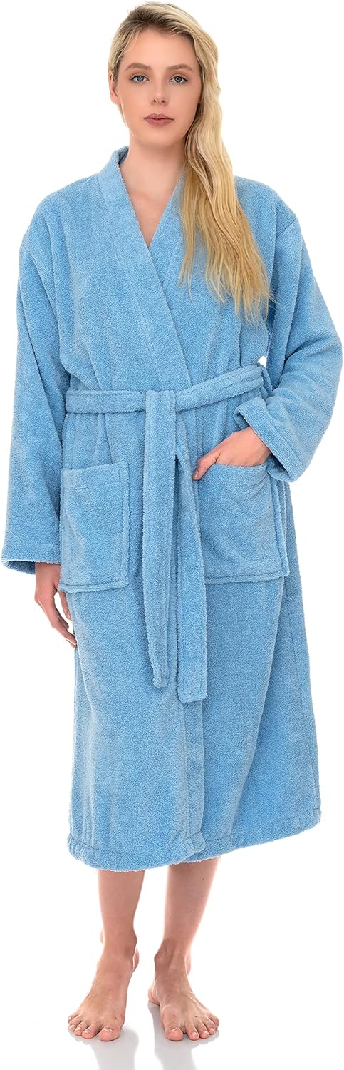 Luxurious Cotton Bathrobe for Women - Soft Terry Cloth Robe