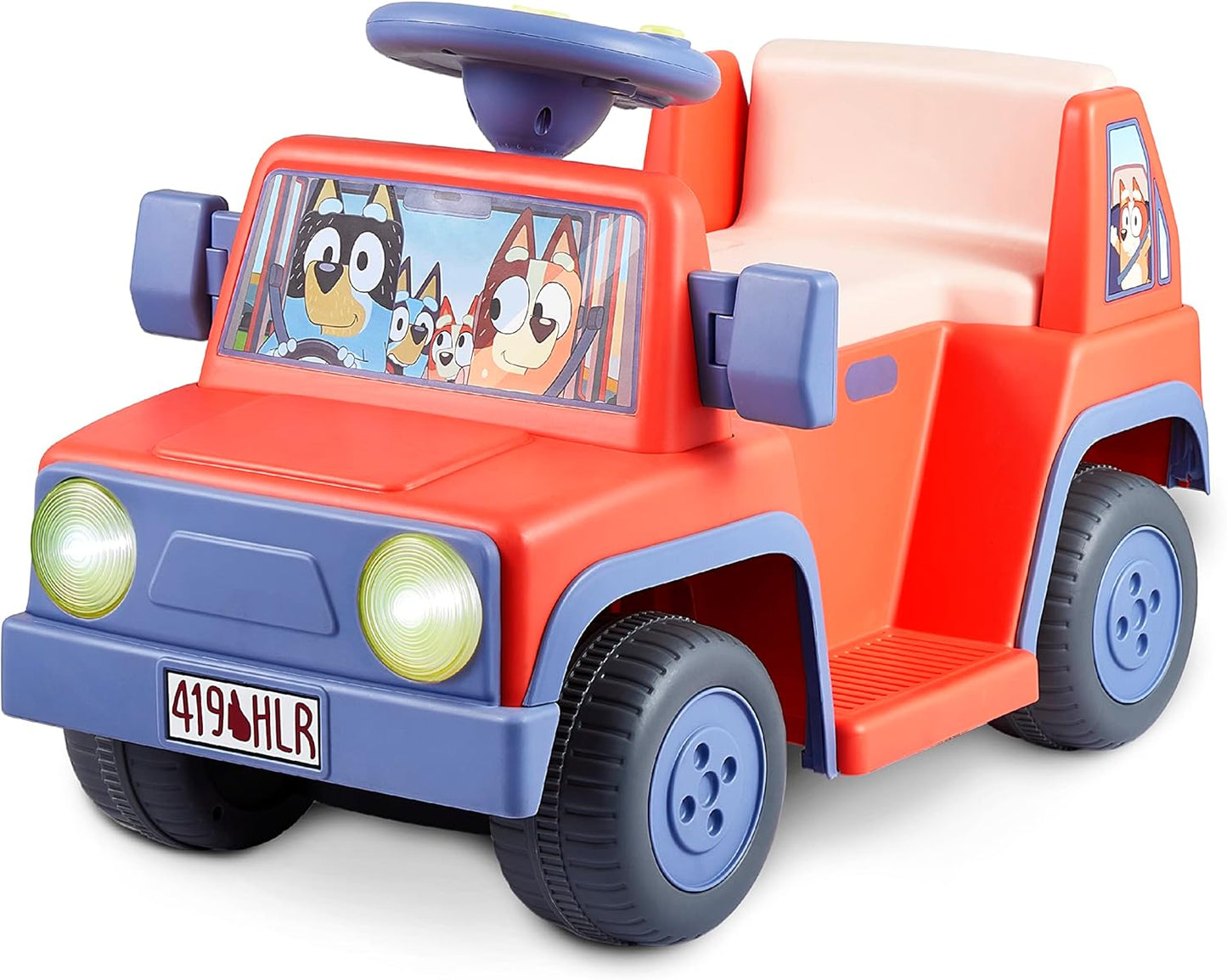 Bluey 6V Ride On Car for Toddlers - Interactive Fun Toy