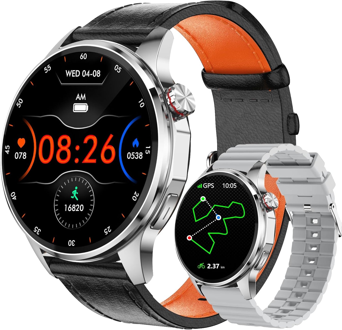 Smart Watch for Men with GPS, Health Monitor & 100+ Sport Modes