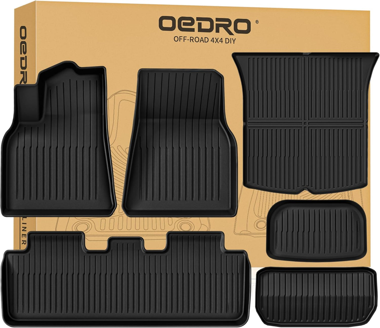 Custom Fit OEDRO Floor Mats for Tesla Model Y 2020-2025