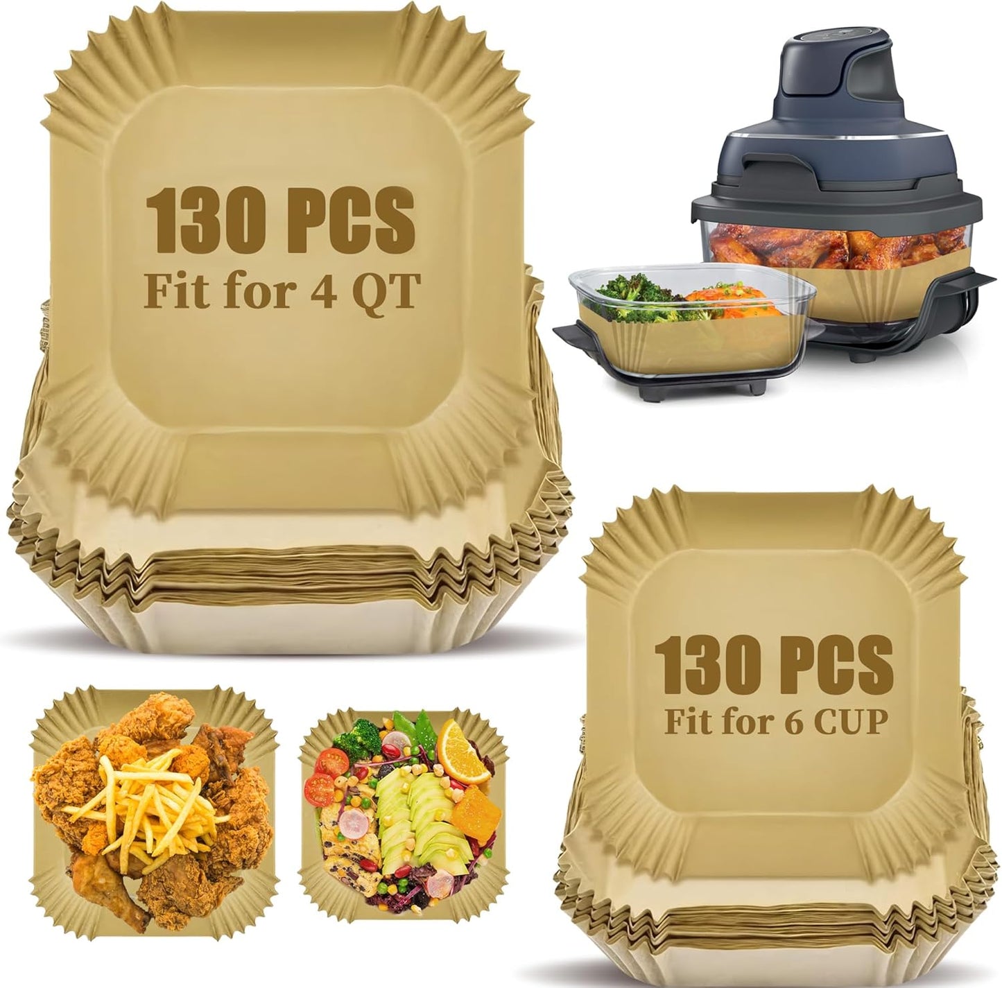 Non-Stick Air Fryer Liners for Ninja Crispi