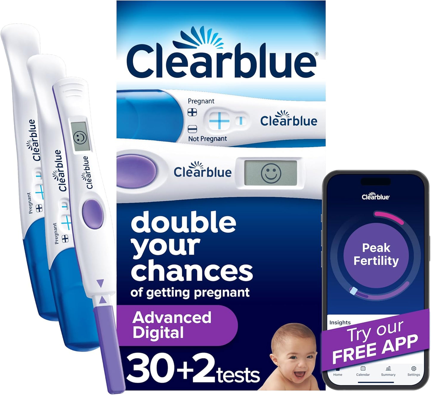Clearblue Advanced Digital Ovulation Test Kit for Pregnancy Success