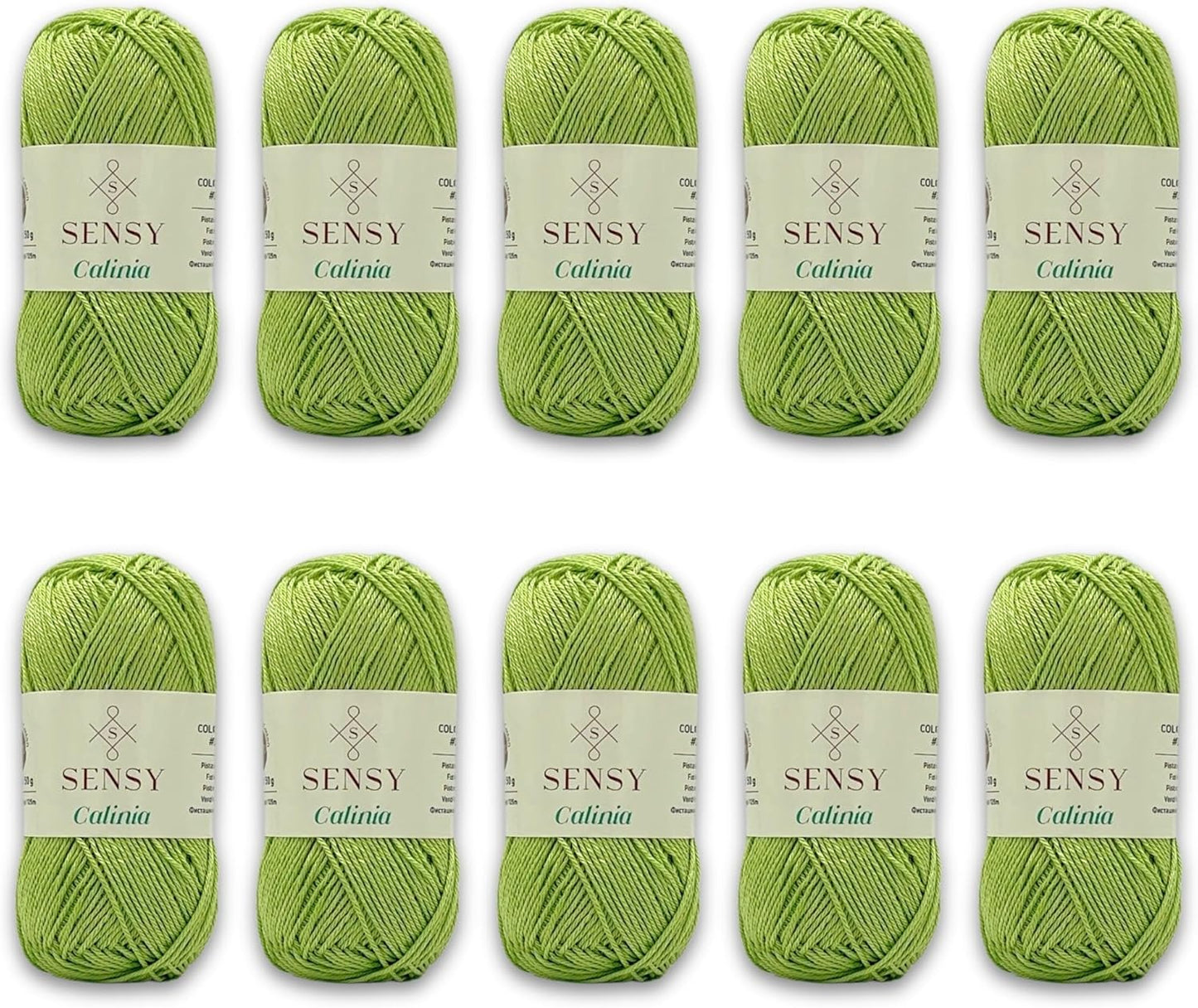10 Skeins of Mercerized Giza Cotton Yarn for Amigurumi Projects