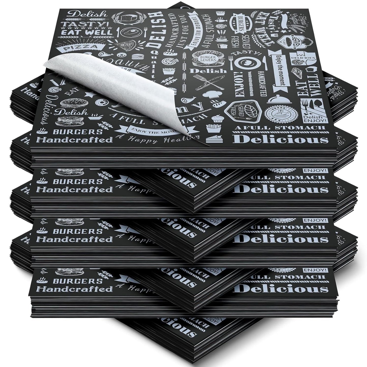 Outus 600 Pcs Deli Wax Paper Sheets for Food Wrapping and Baking