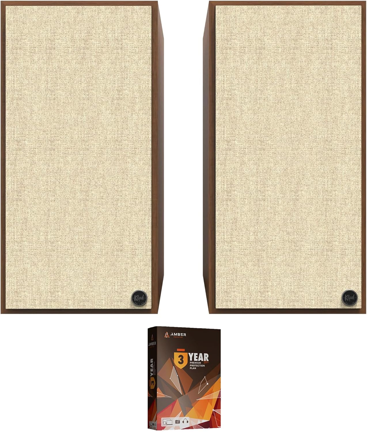 Klipsch The Nines Walnut Speaker Pair: 240W Power, 8 Woofer, 3 Year Amber Plan