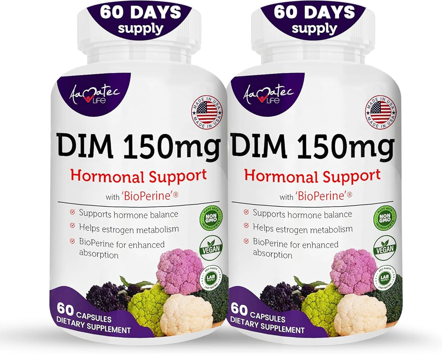 Womens DIM Complex 150mg - Powerful Estrogen Balancing Pills