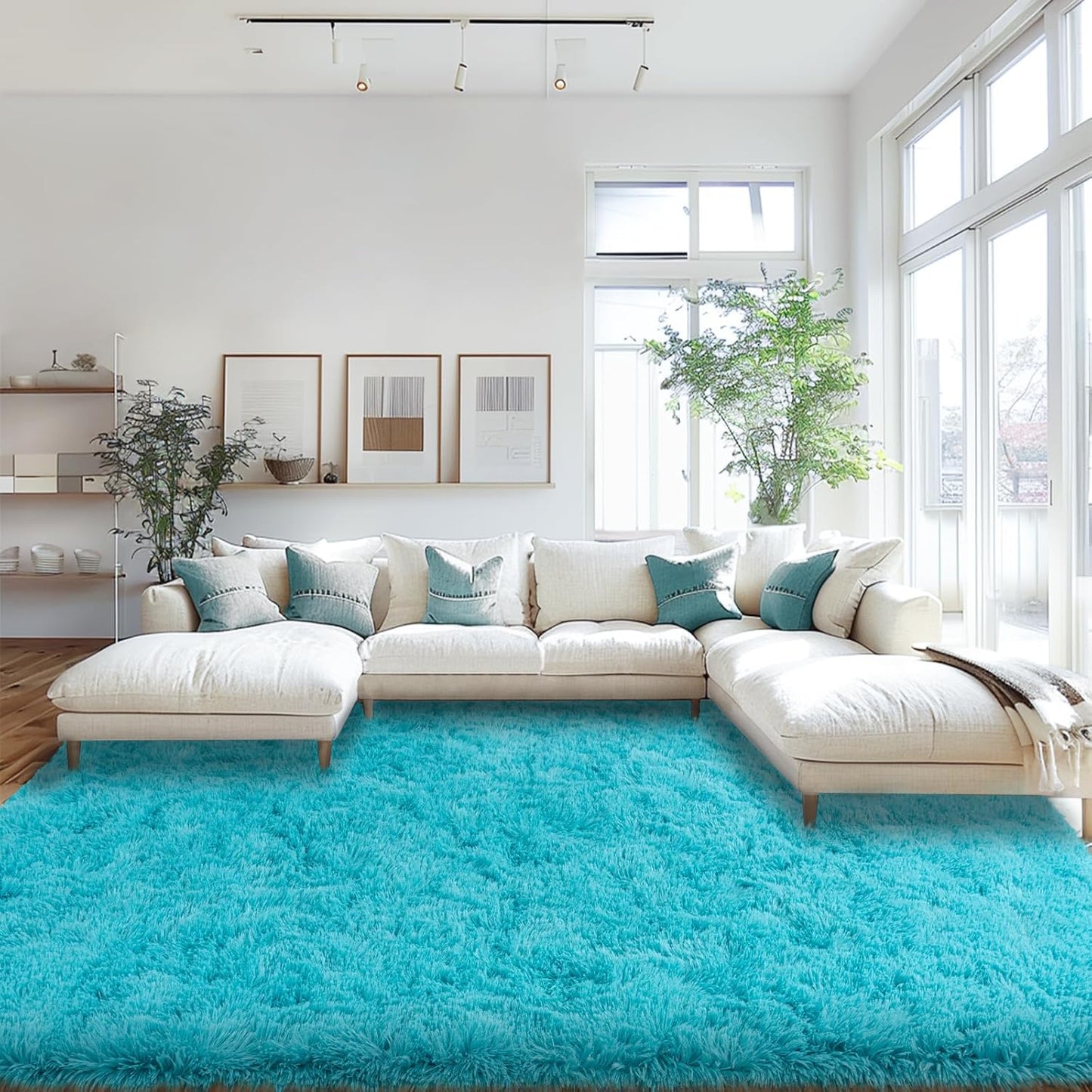 Large Fluffy Area Rugs 9x12 for Living Room and Bedroom