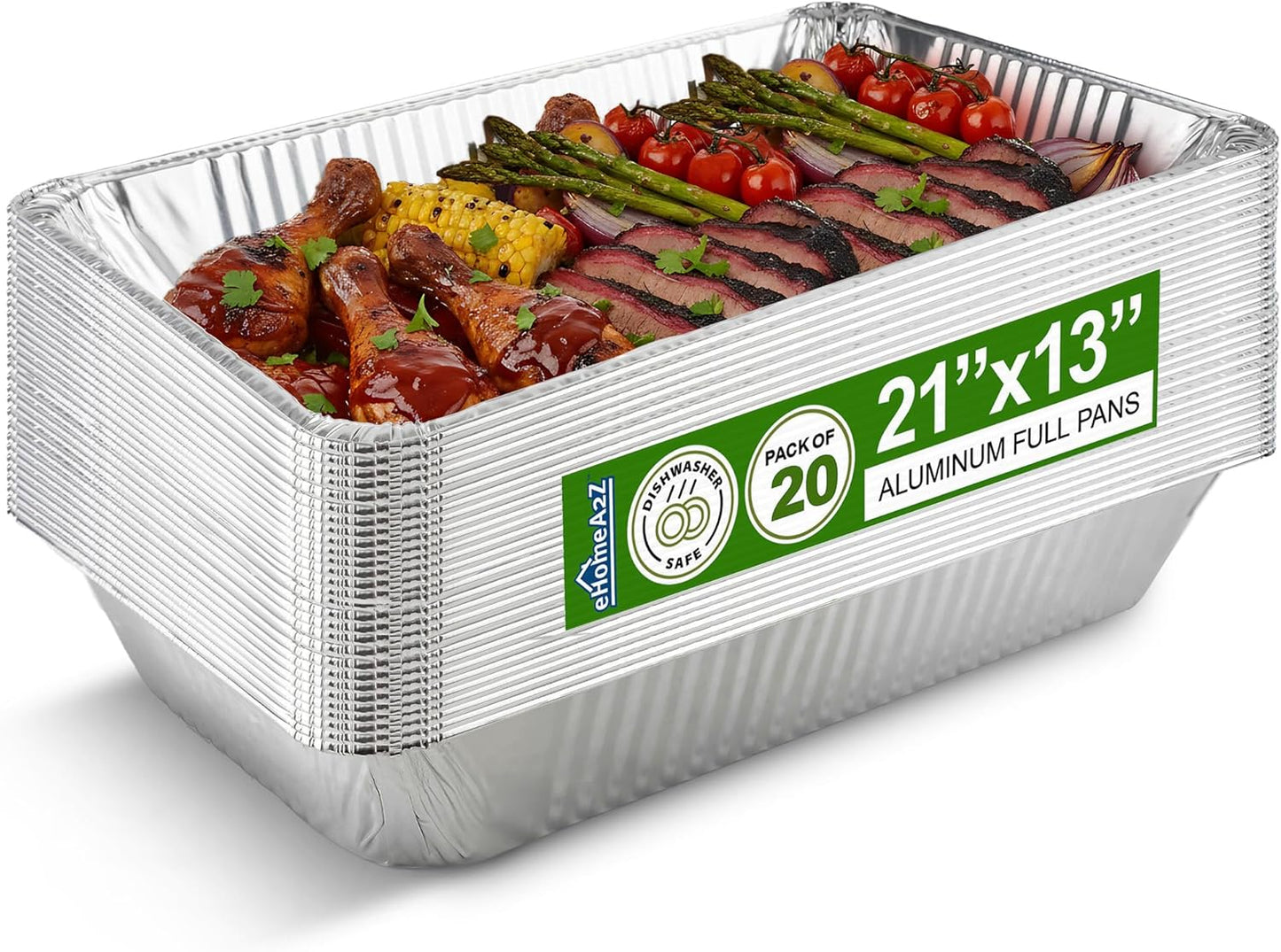 EHOMEA2Z Large Aluminum Pans for Baking and Catering Needs