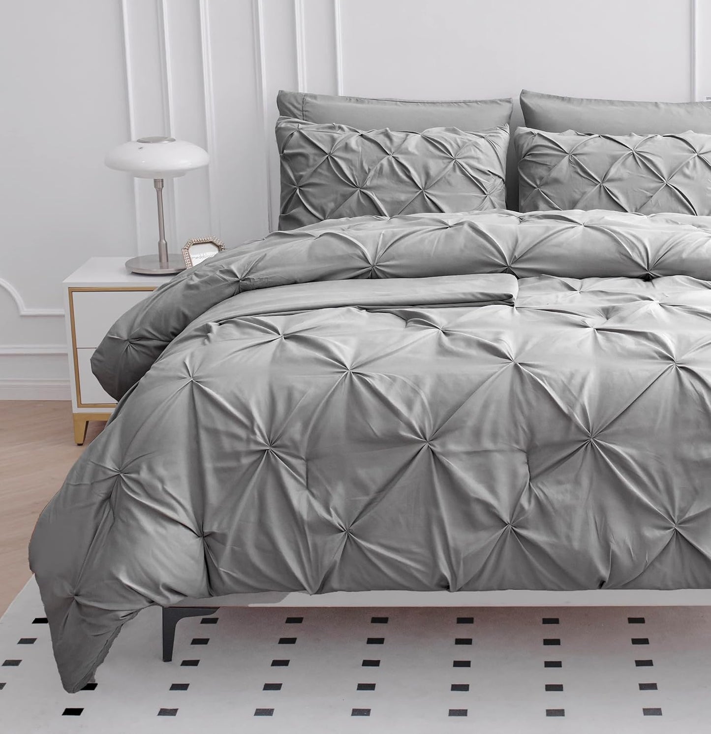 Lane Linen Full Size Comforter Set - 7 Piece Bed in a Bag