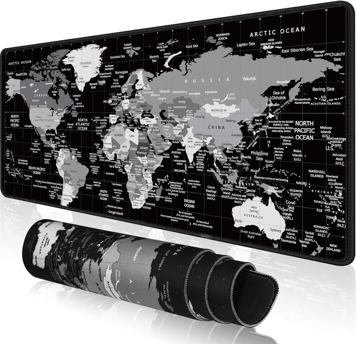 KMLVILE XL World Map Mouse Pad - Ultimate Precision & Control