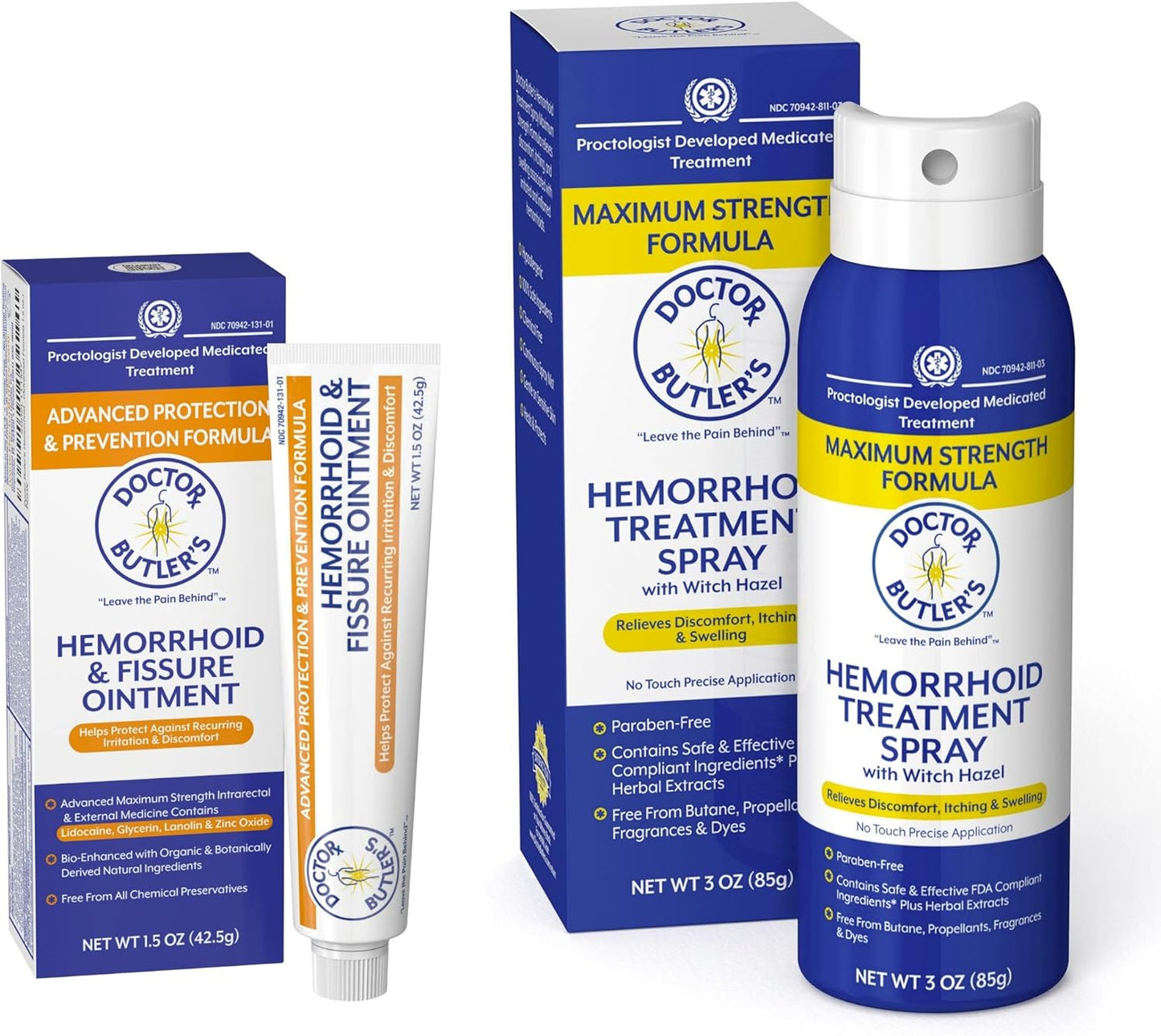Doctor Butler's Hemorrhoid Treatment Bundle for Fast Relief