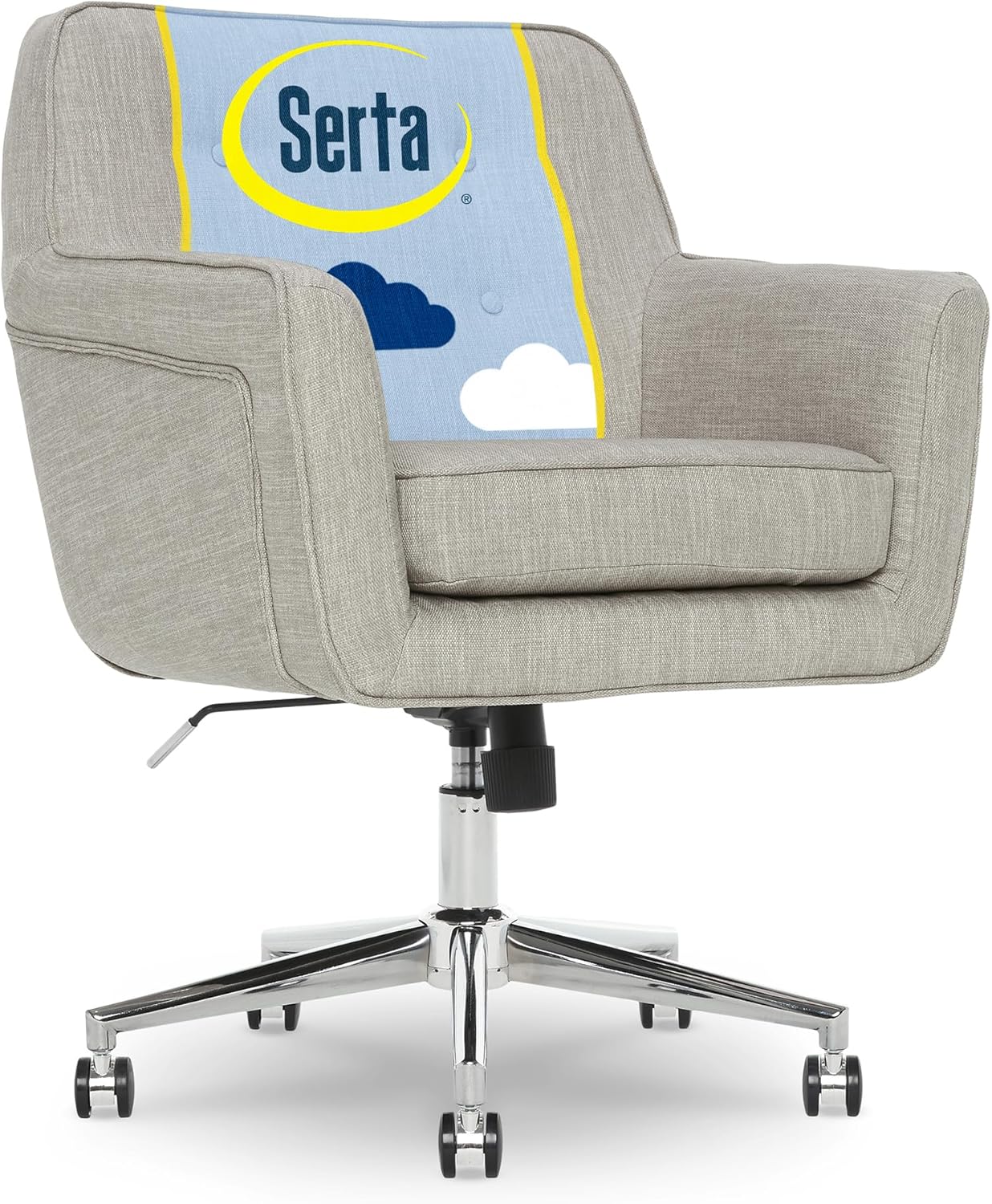 Serta Memory Foam Desk Chair with Mid-Back Support