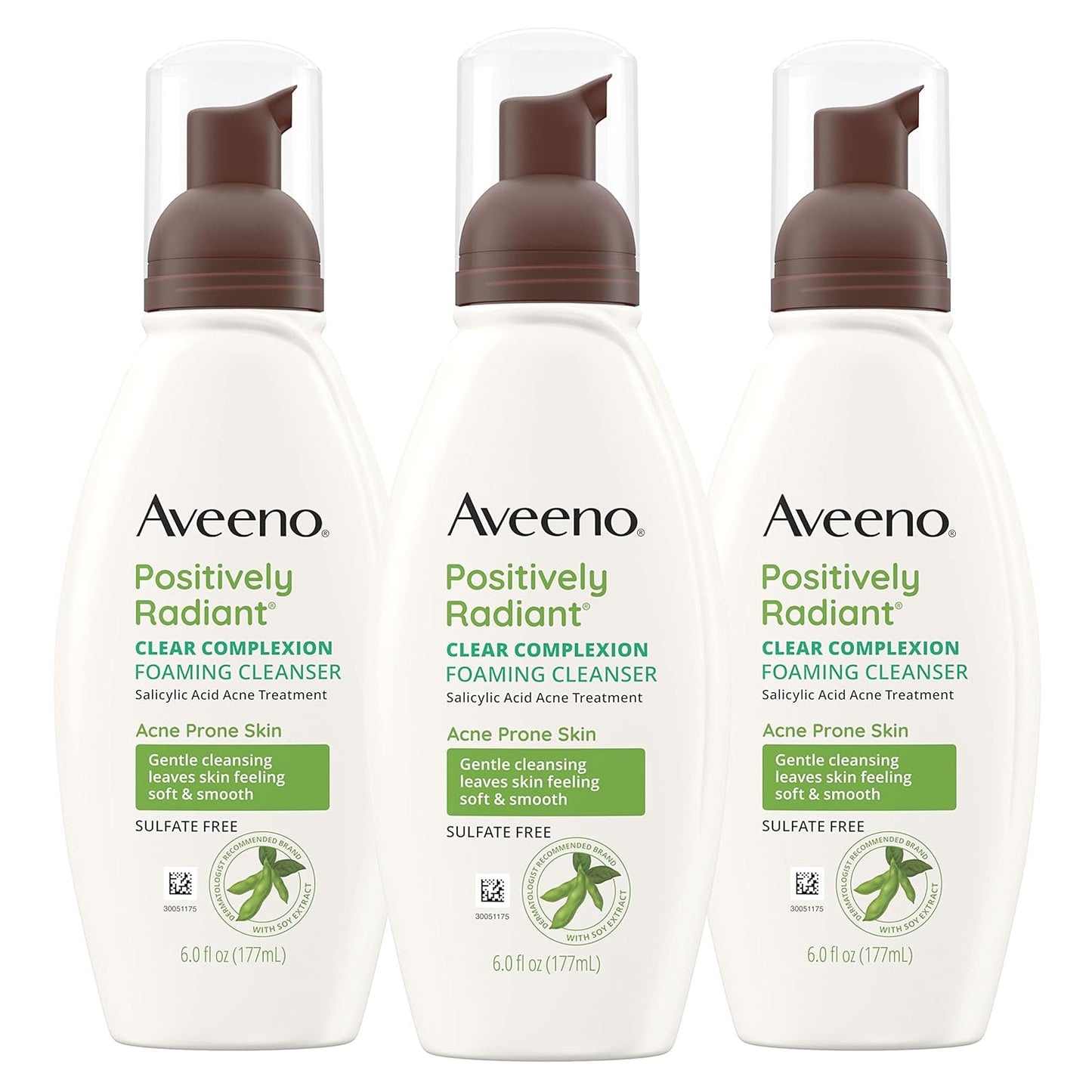 Aveeno Clear Complexion Foaming Cleanser for Acne-Prone Skin