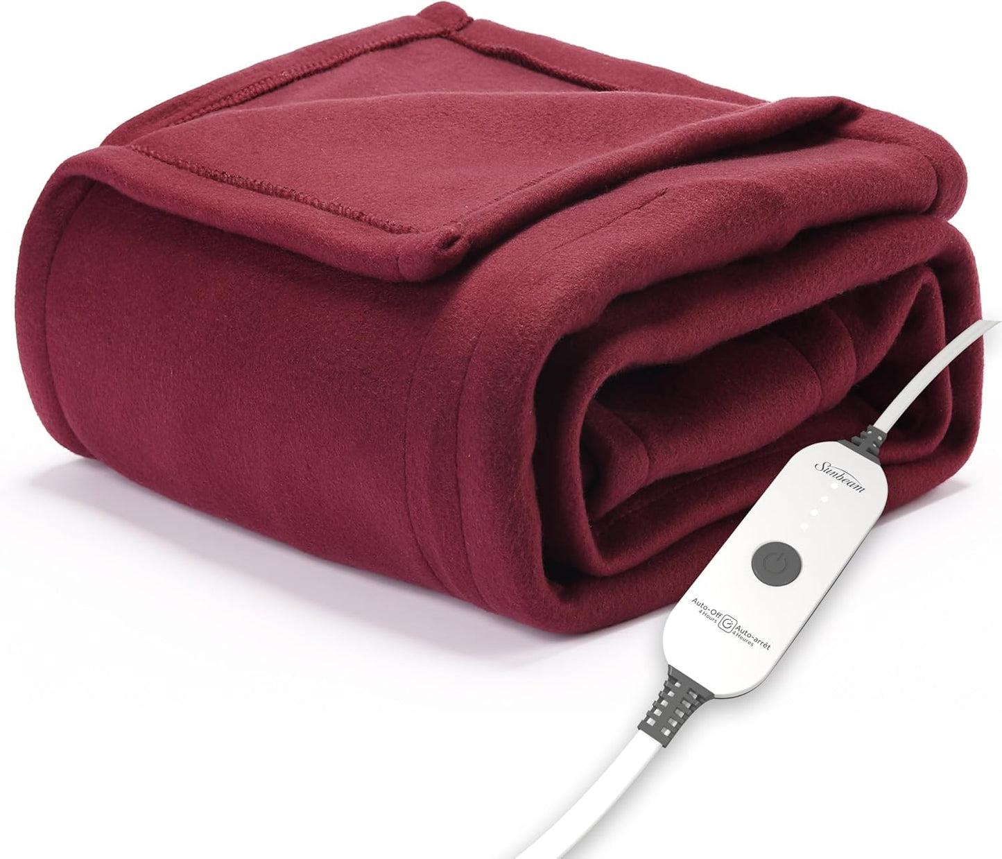 Cozy-Warm Sunbeam Royal Ultra Cabernet Heated Personal Throw