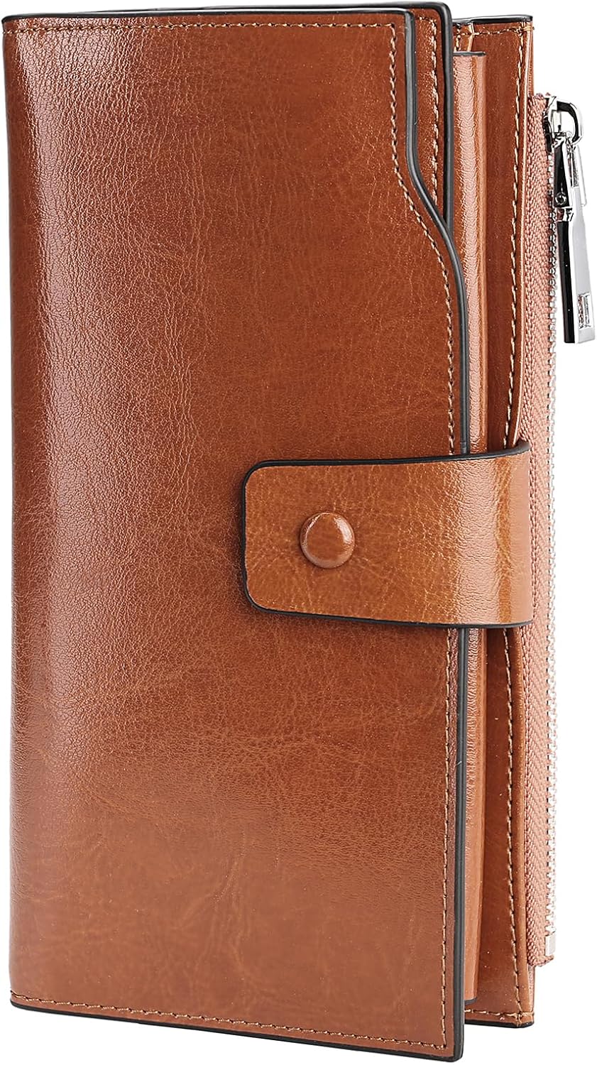 YALUXE Women's Genuine Leather Wallet with RFID Protection
