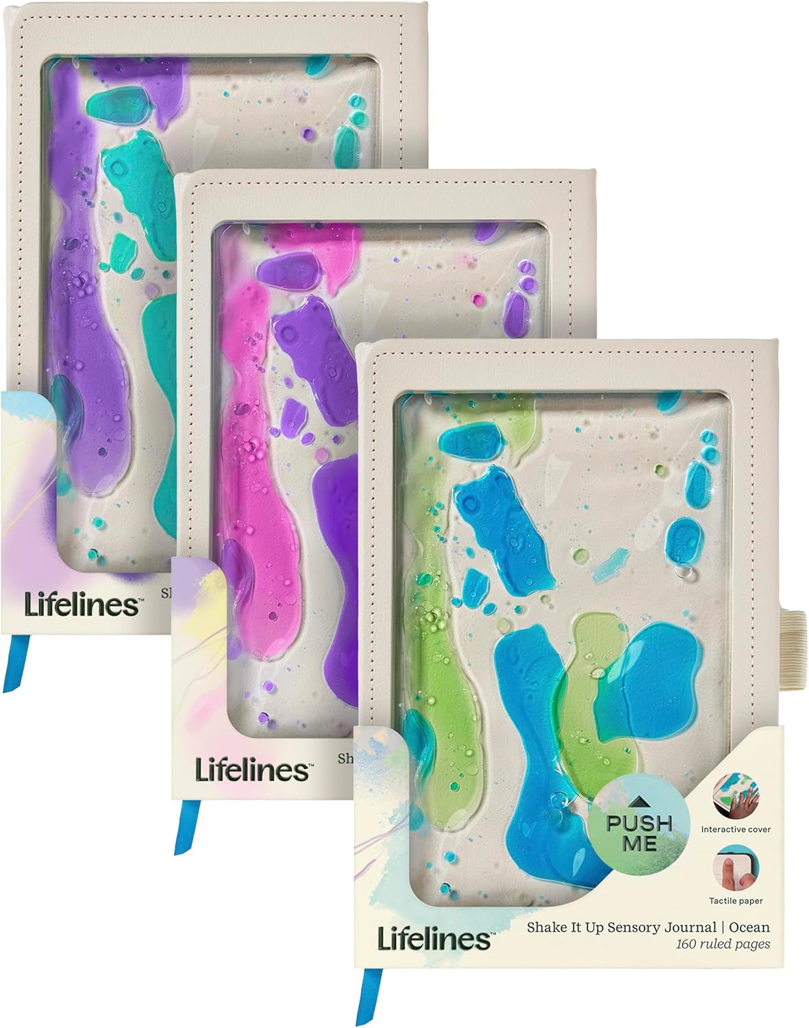 Lifelines Sensory Journal 3-Pack Shake It Up Bundle for Writing