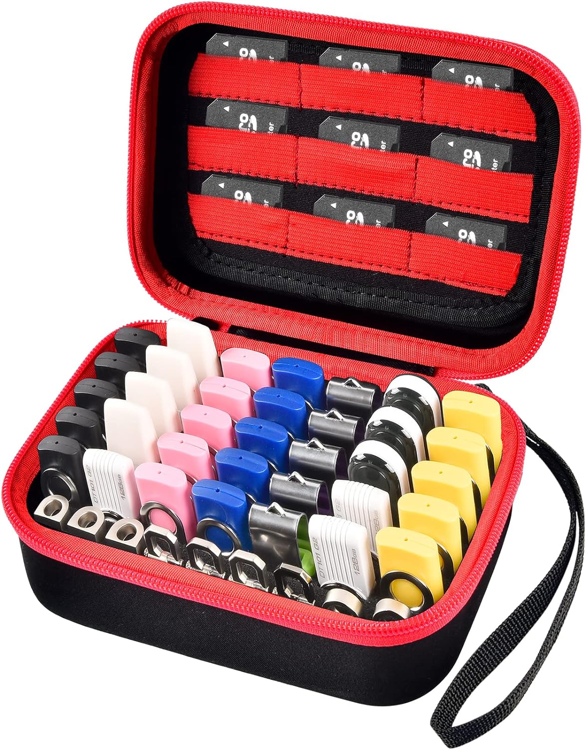 Electronic Accessories Organizer - Red Storage Bag