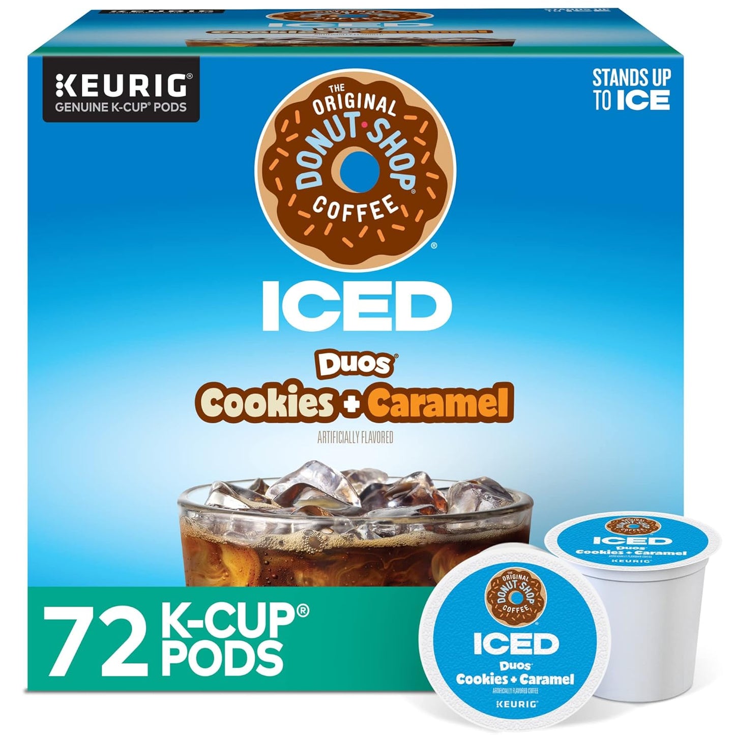 The Original Donut Shop ICED Duos Cookies + Caramel Coffee Pods